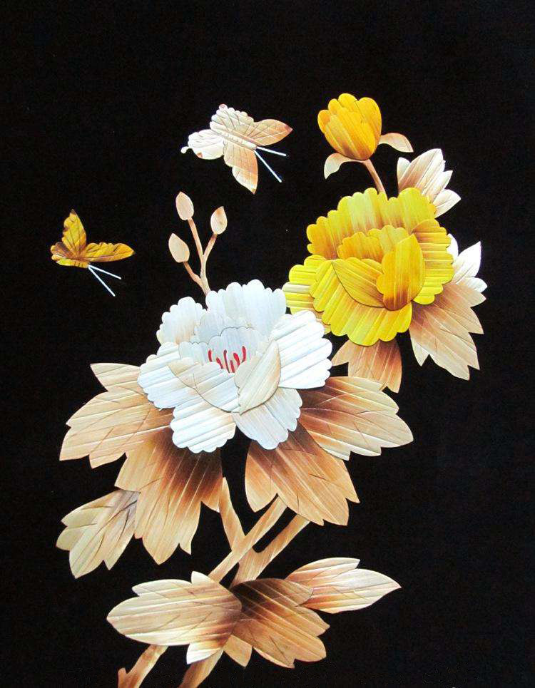 黄岛麦秸画工艺品-特产网